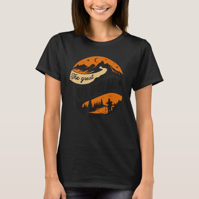 Camping Trails  The Great Outdoors T-Shirt (Vorderseite)