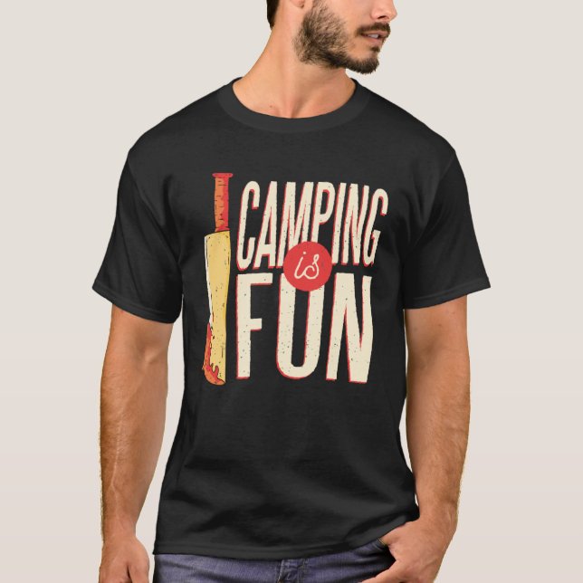 Camping Trip Bloody Knife True Crime Family Vacati T-Shirt (Vorderseite)