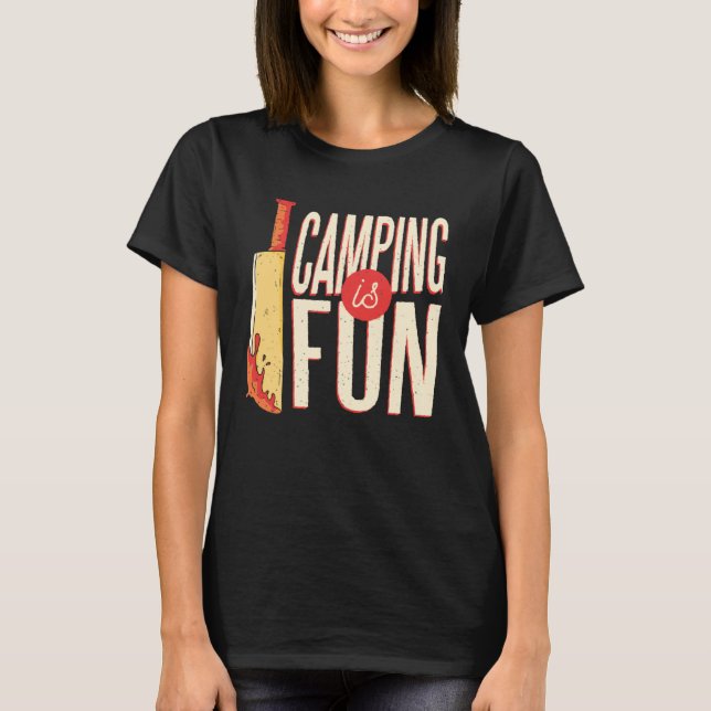 Camping Trip Bloody Knife True Crime Family Vacati T-Shirt (Vorderseite)