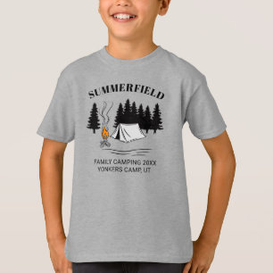 Camping Trip Campfire Familie Wiedersehen Custom S T-Shirt