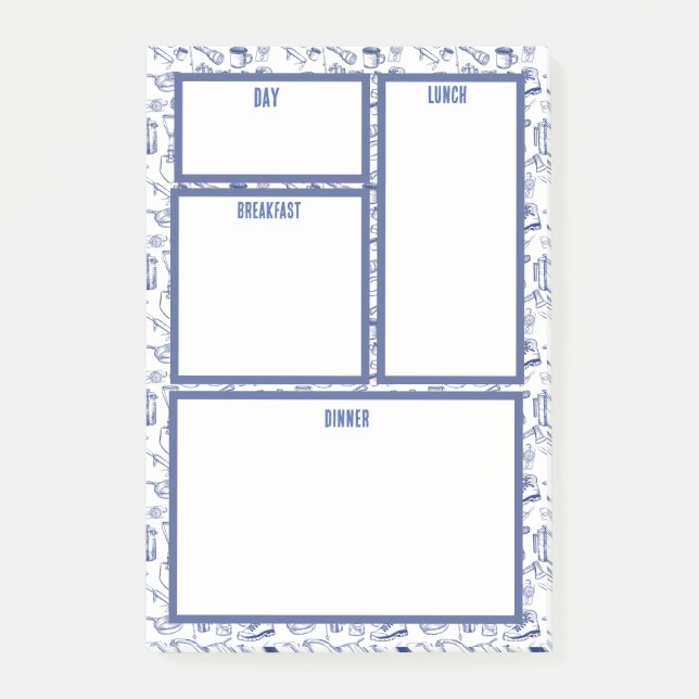 Camping Trip Family Meetingplanung Post-it Klebezettel (Vorderseite)