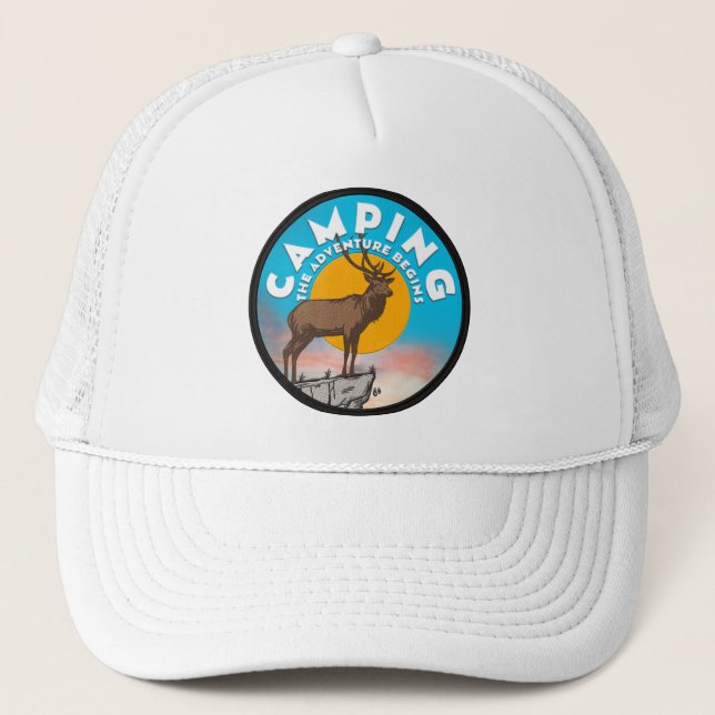 Camping Truckerkappe (Vorderseite)