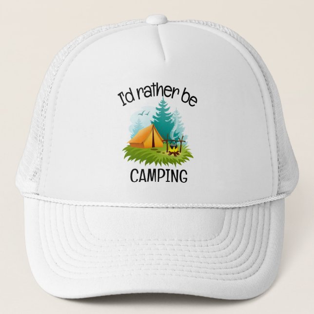 Camping Truckerkappe (Vorderseite)