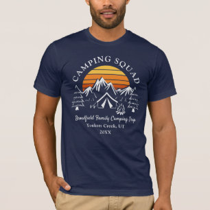 Camping-Trupp Papa passende Familien-Camp-Urlaub T-Shirt