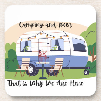 Camping und Bier Warum wir hier auf einem  Getränkeuntersetzer