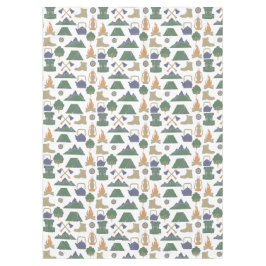 Camping- und Freiluftkampfgeräte Gemustert Tischdecke