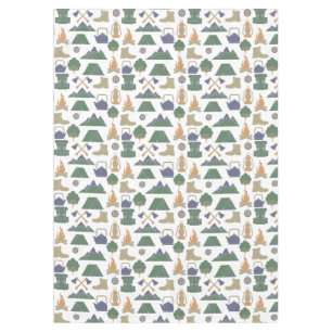 Camping- und Freiluftkampfgeräte Gemustert Tischdecke