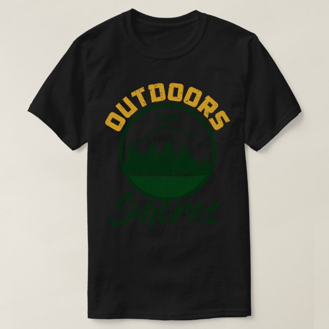 Camping und Rauch T-Shirt (Design vorne)