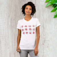 Camping und Skifahren Frauen T - Shirt