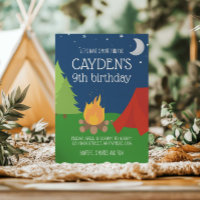 Camping und S'mores zum Geburtstag einladen