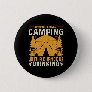 Camping und Trinken Button