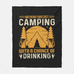 Camping und Trinken Fleecedecke