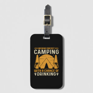 Camping und Trinken Gepäckanhänger