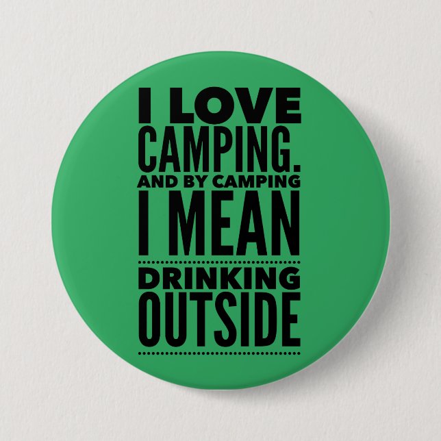 Camping- und Trinkknopf Button (Vorderseite)