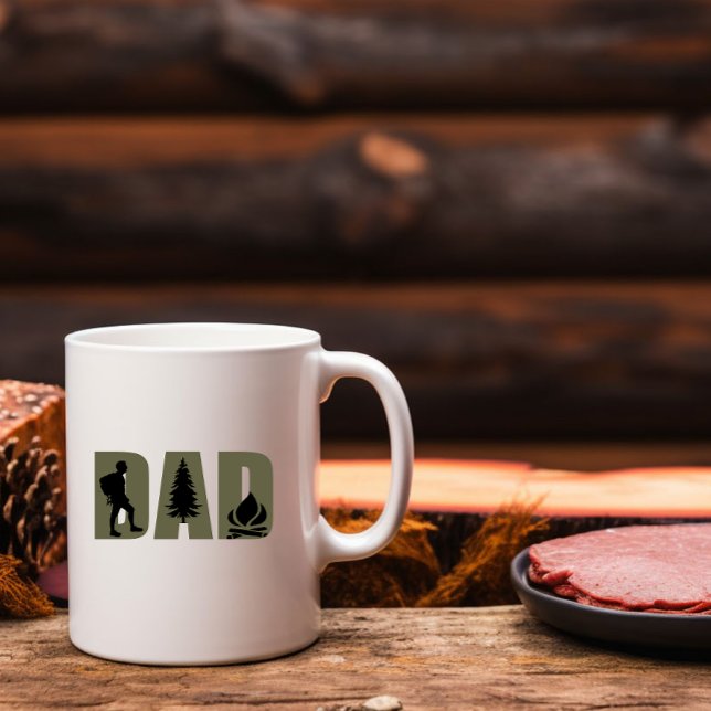 Camping- und Wandervater Kaffeetasse (Von Creator hochgeladen)