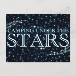 Camping unter den Sternen Postkarte