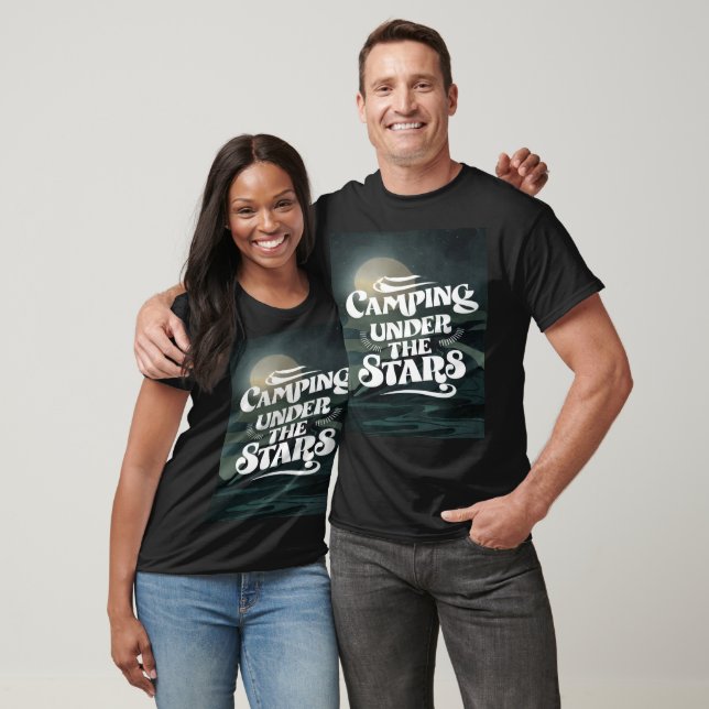 Camping unter Sternen T-Shirt (Unisex)