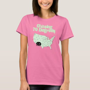 Camping USA-Karte RVing, das 70 Grad T - T-Shirt