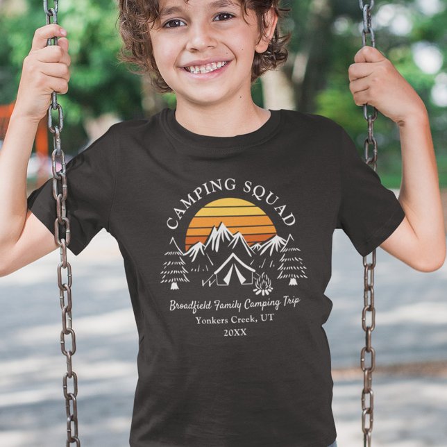 Camping Vacation Custom Family Matching Son Camp T-Shirt (Von Creator hochgeladen)