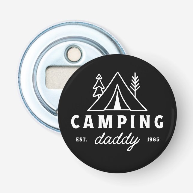 Camping-Vater Camper Daddy lustiger Vater Flaschenöffner (Vorderseite)