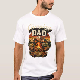 Camping-Vater Est. 2026 Personalisiertes T-Shirt