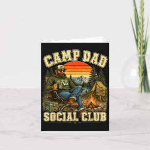 Camping-Vater Sozialclub Vintage-Camping-Abenteuer Karte