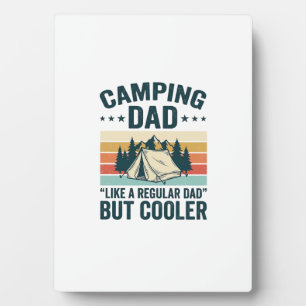 Camping-Vater Vintage Retro Outdoor Vector-Shirt D Fotoplatte
