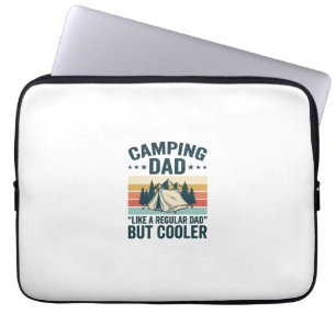 Camping-Vater Vintage Retro Outdoor Vector-Shirt D Laptopschutzhülle