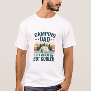 Camping-Vater Vintage Retro Outdoor Vector-Shirt D T-Shirt
