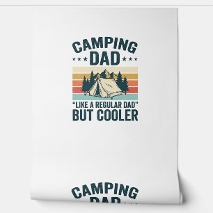Camping-Vater Vintage Retro Outdoor Vector-Shirt D Tapete