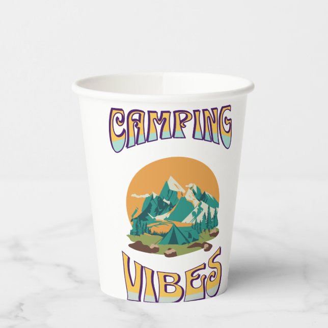 Camping Vibes Paper Cup Pappbecher (Links)