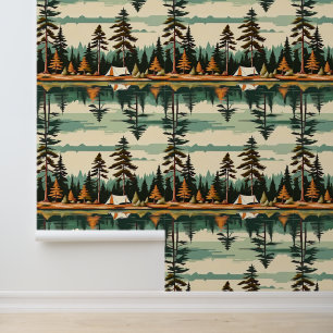 Camping "Vintage Farben" Tapete