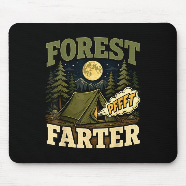 Camping Wald Fürze Zelt Humor  Mousepad (Vorne)