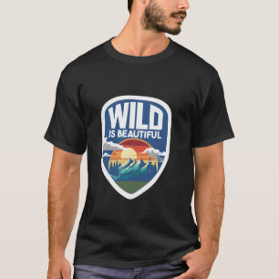 Camping-Wanderer-Pfandfinder-Camping-Wandern-Berge T-Shirt
