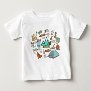 Camping, Wandern, Abenteuer Baby T-shirt