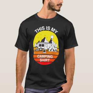 Camping Wandern Angeln Camping Im Freien Lagerfeue T-Shirt