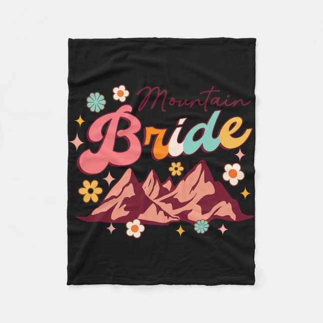Camping Wandern Bachelorette Bergbrücke zu B Fleecedecke (Vorderseite)