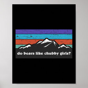 Camping Wandern Outdoor Berg, Mögen Bären Chu Poster