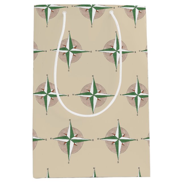 Camping Wandern Outdoor Camping Campingplatz Kompa Mittlere Geschenktüte (Vorderseite)