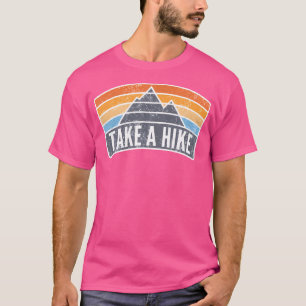 Camping Wandern Regenbogen Sommerwandern Berg T-Shirt