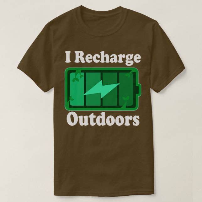 Camping Wandern T-Shirt (Design vorne)