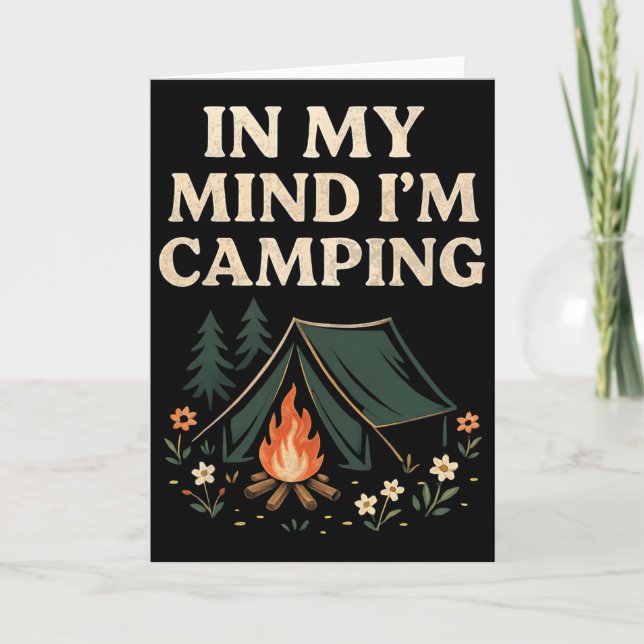 Camping Wandern Urlaub  Karte (Vorderseite)