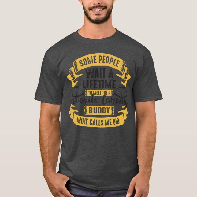 Camping Wandern vintage T-Shirt (Vorderseite)