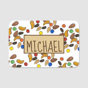 Camping Wanderweg Mix Snack Food Sommercampingplat Namensschild