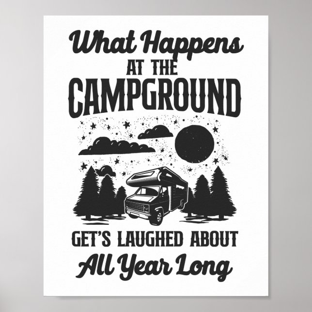 Camping: Was im Campingplatz passiert Poster (Vorne)