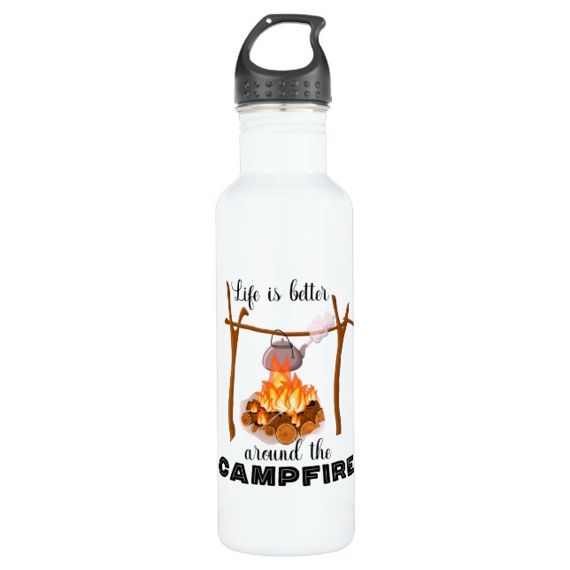Camping-Wasser-Flasche Edelstahlflasche (Vorderseite)