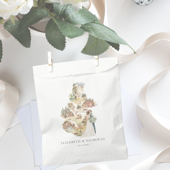 Camping Wedding Map | Begrüßungsbeutel Geschenktütchen (Von Creator hochgeladen)