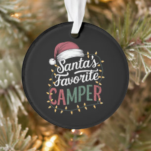 Camping Weihnachten Santas Lieblingscamper-Geschen Ornament