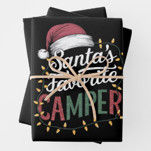 Camping Weihnachten Weihnachten Weihnachten Weihna Geschenkpapier Set