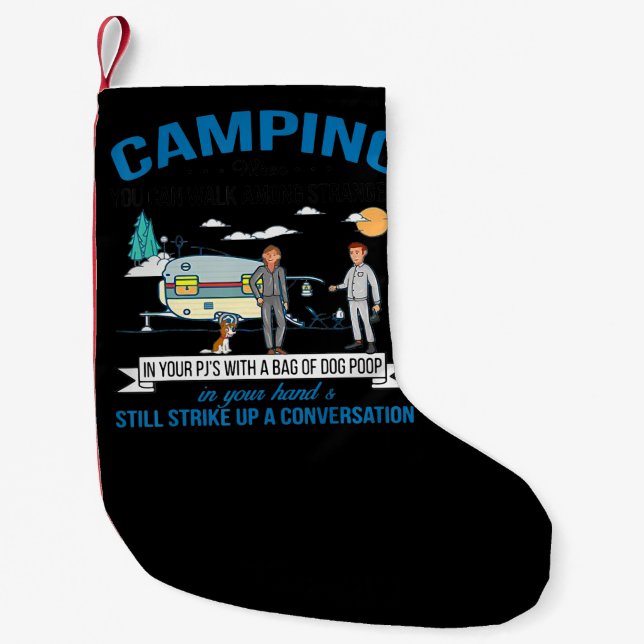 Camping, wenn Sie Geschenke für Wanderer laufen kö Kleiner Weihnachtsstrumpf (Vorderseite)